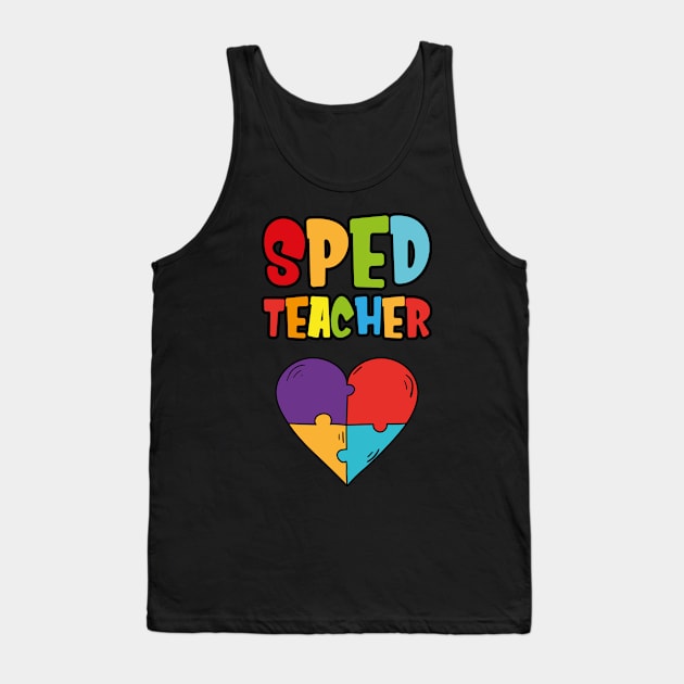 SPED Special Education Teacher educators gift Tank Top by MrTeee